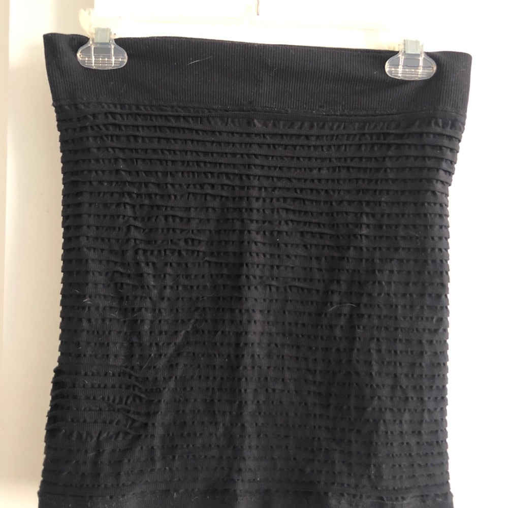 Black stretch rouched tank/skirt-M/L
